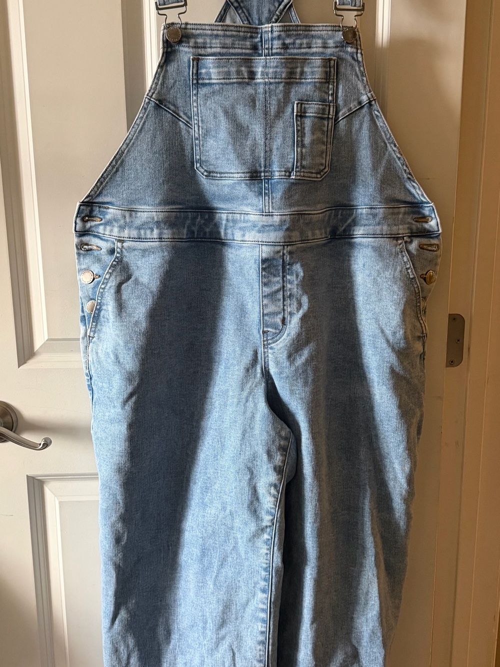 Light Blue Denim Overalls Lane Bryant 18P Classic Bib Jeans
